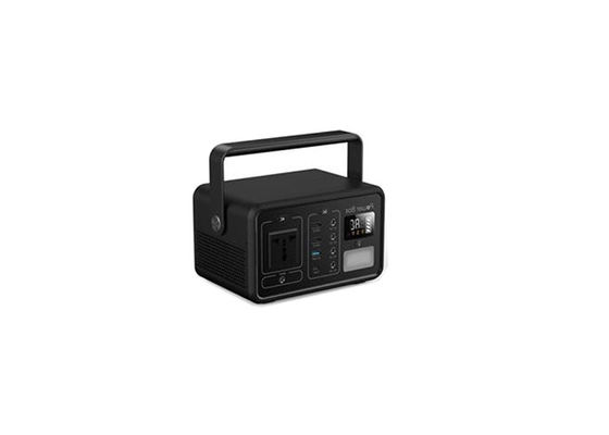 200W Black Case Portable Lithium Battery AC DC Output for Camping 230x139x123mm