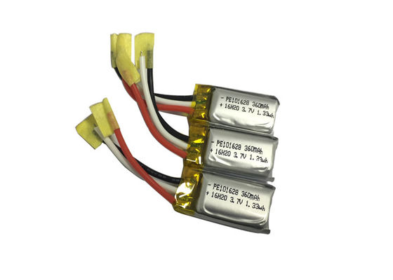 360mAh High C Rate Lithium Polymer Battery for Power Bank PAC101628