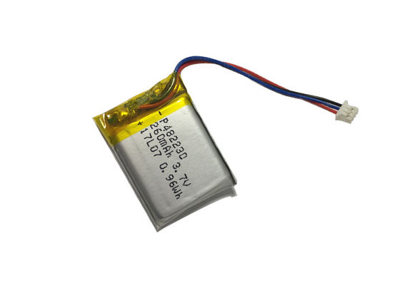 3.7V 260mAh Purple Horn , 10C High Rate Discharge LiPO Battery For Portable Fan