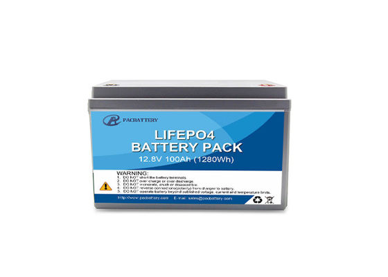 12.8V 100Ah Deep Cycle LiFePO4 Battery Pack for Camper RV and Marine Applications