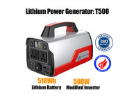 Solar Power 500w Bank Portable Lithium Ion Battery 14.8v 518Wh For Camping
