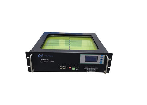 48V 50Ah 3U Rack Mount LiFePO4 Battery 4000 Cycle Life for Energy Storage System
