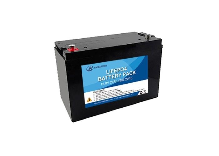 12.8V 24Ah LiFePO4 Rechargeable Battery , Lithium Ion Phosphate Battery Pack For Solar System