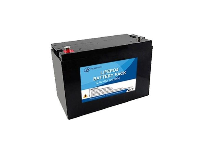 12.8V 6Ah Lithium Deep Cycle Battery , Pack Type 4S1P 32650 Lifepo4 Battery