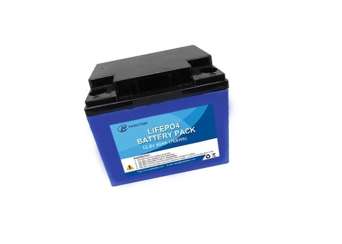 60Ah OEM LiFePO4 Rechargeable Battery , 12 Volt Lithium Battery Deep Cycle