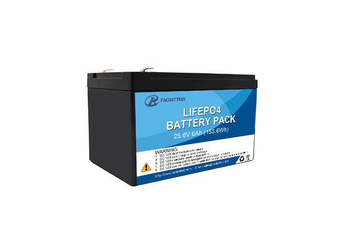 Cylindrical 32650 Battery Pack Using 25.6V 6Ah Lithium Iron Phosphate Cell 8s1p