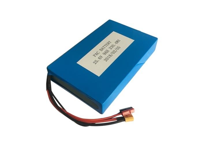 25.6V 9Ah Deep Cycle LiFePO4 Battery With 25A Discharge Current Light Weight