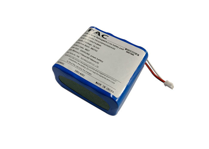 20.8Ah Custom 18650 Battery Pack , 1S8P Cylindrical Lithium Ion Battery Pack