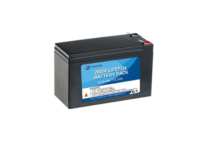 Rechargeable 26650 4S3P Battery Pack , 12.8V 9Ah Long Cycle Battery Pollution Free