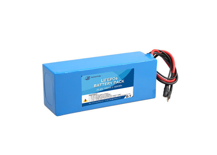 25.6V 100Ah Industrial Deep Cycle Batteries , Solar System Storage Battery Built - In PCM